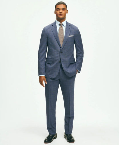 Classic Fit Wool Checked 1818 Suit | Brooks Brothers outlet