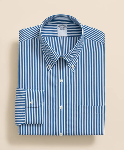 Pure Supima® Cotton Regular-Finish Polo Button Down Collar, Candy Stripe Dress Shirt | Brooks Brothers sale