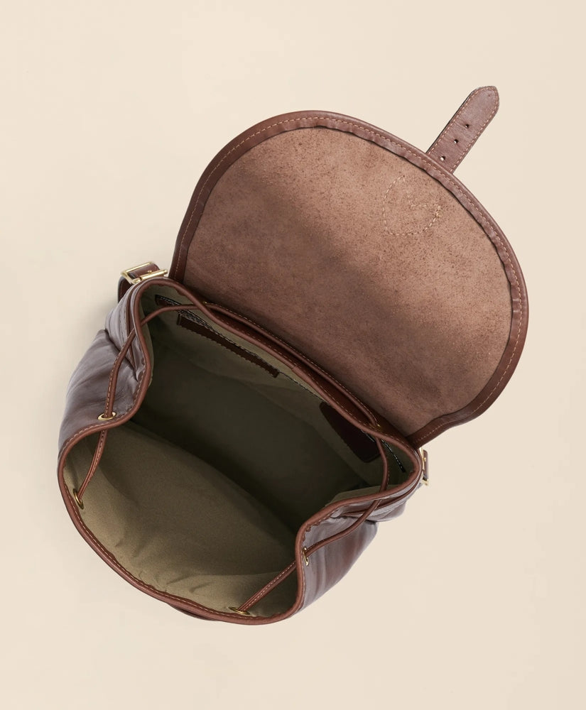 Leather Drawstring Backpack | Brooks Brothers online