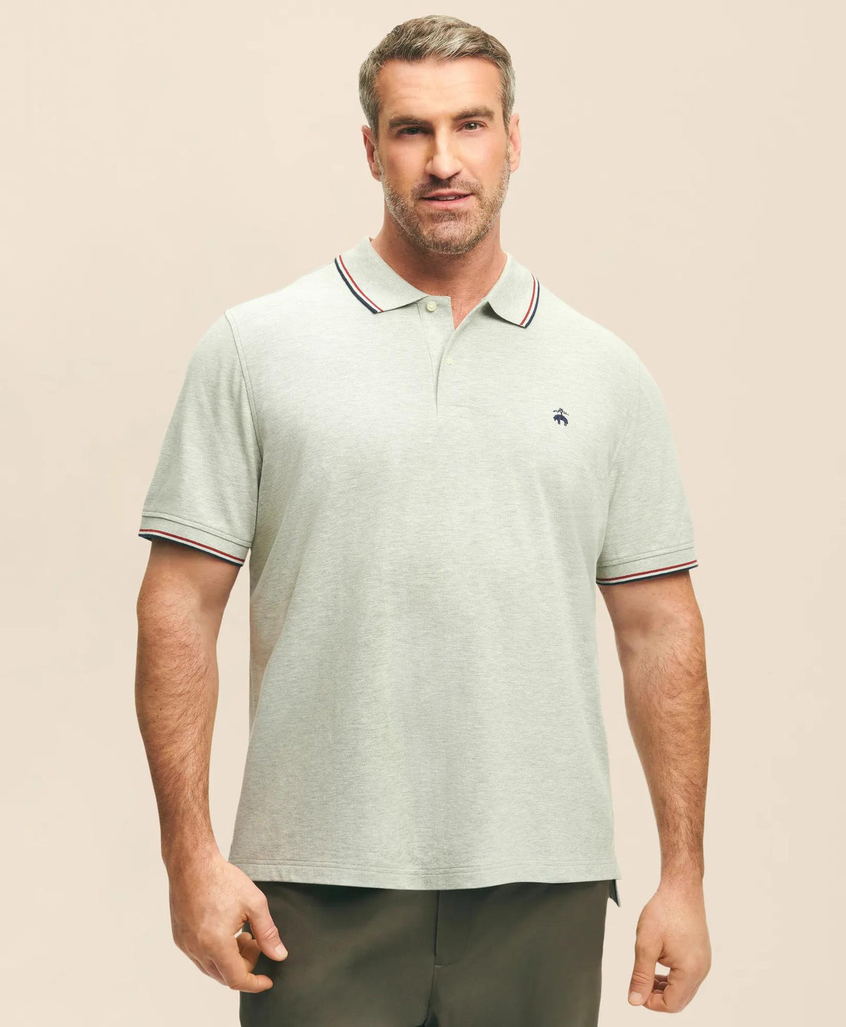 Big & Tall Golden Fleece® Supima® Tipped Polo Shirt | Brooks Brothers for sale