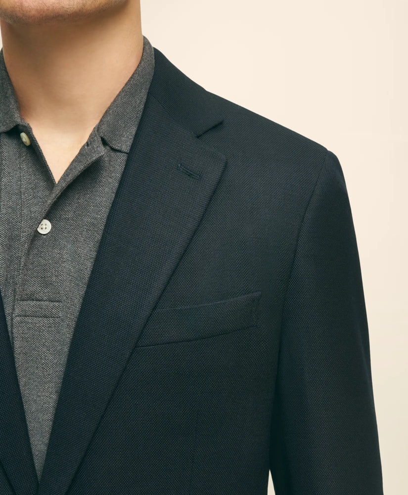 Slim Fit Stretch Wool Hopsack Blazer | Brooks Brothers on sale