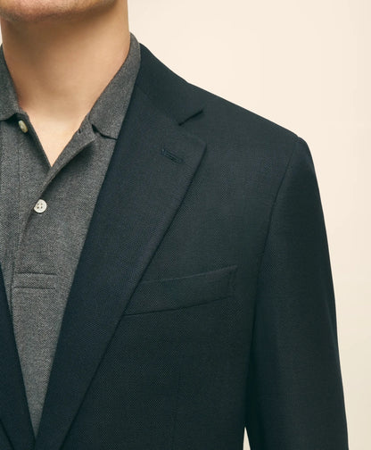 Slim Fit Stretch Wool Hopsack Blazer | Brooks Brothers on sale
