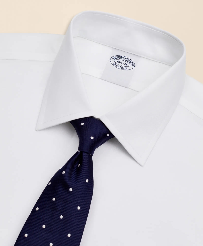 Stretch Supima® Cotton Non-Iron Twill Ainsley Collar Dress Shirt | Brooks Brothers on sale