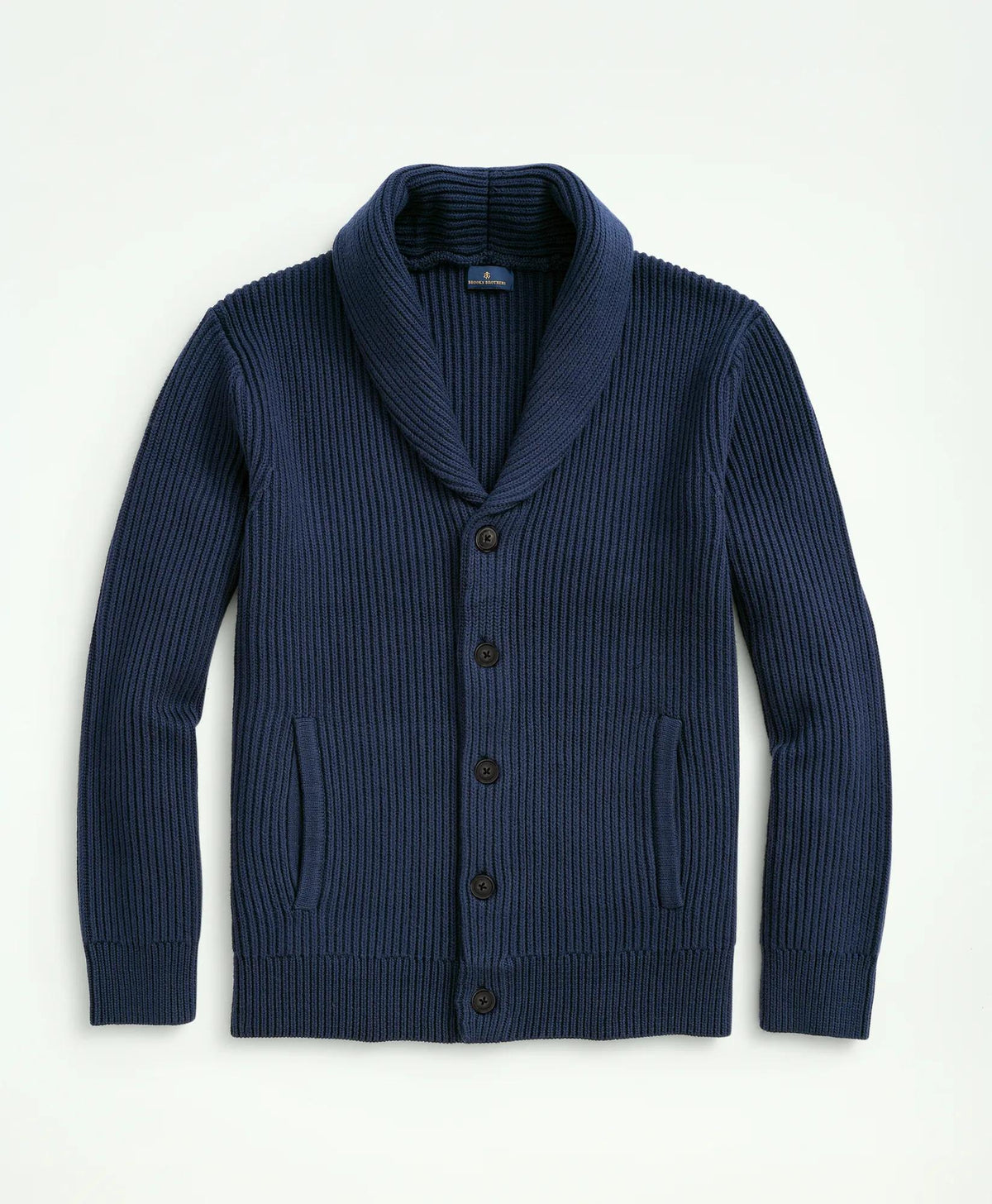 Ribbed Cotton Shawl Collar Cardigan | Brooks Brothers outlet