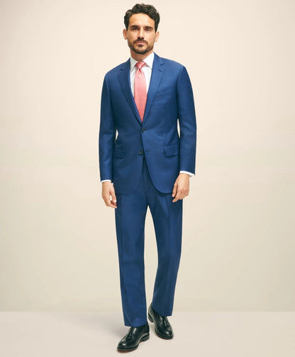 Traditional Fit Wool Sharkskin 1818 Suit | Brooks Brothers discount