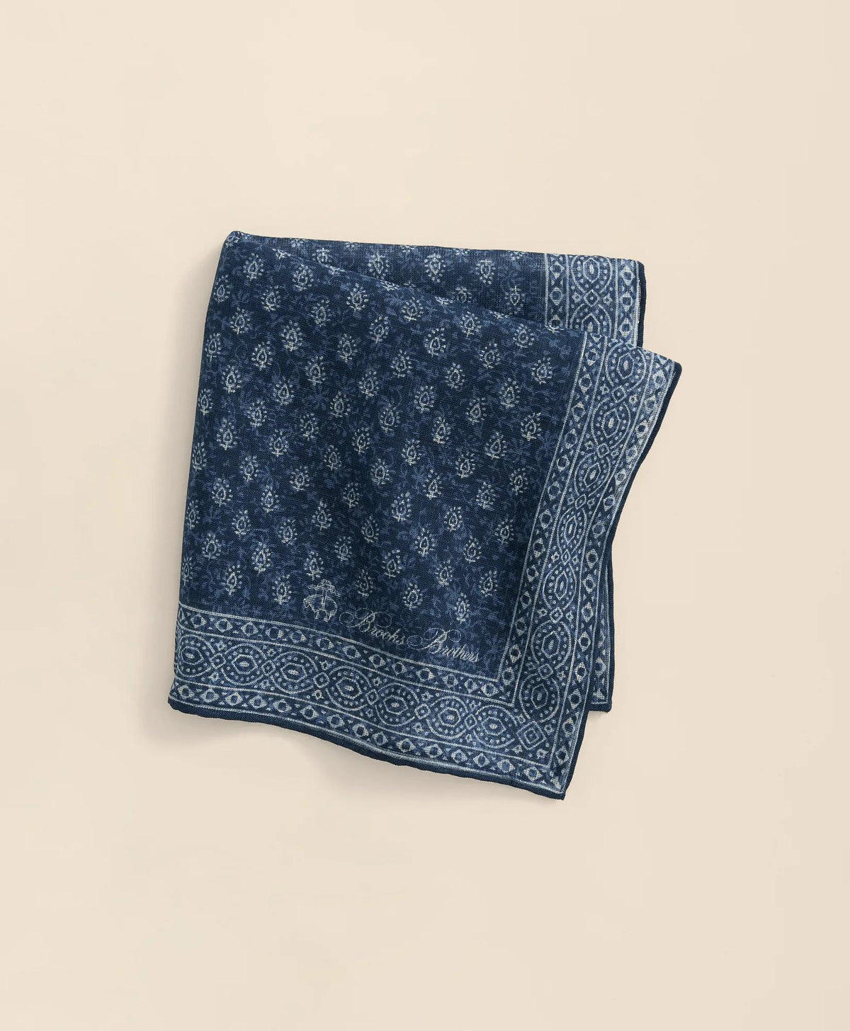 Batik Foulard Cotton-Linen Pocket Square | Brooks Brothers online