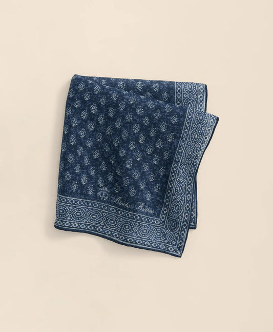 Batik Foulard Cotton-Linen Pocket Square | Brooks Brothers online