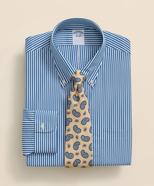 Pure Supima® Cotton Regular-Finish Polo Button Down Collar, Candy Stripe Dress Shirt | Brooks Brothers sale