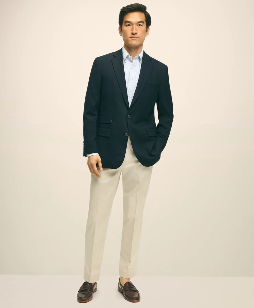 Classic Fit Stretch Wool Hopsack Blazer | Brooks Brothers on sale