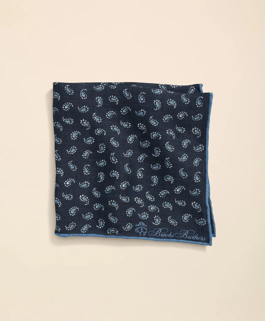 Linen Paisley Pocket Square | Brooks Brothers discount