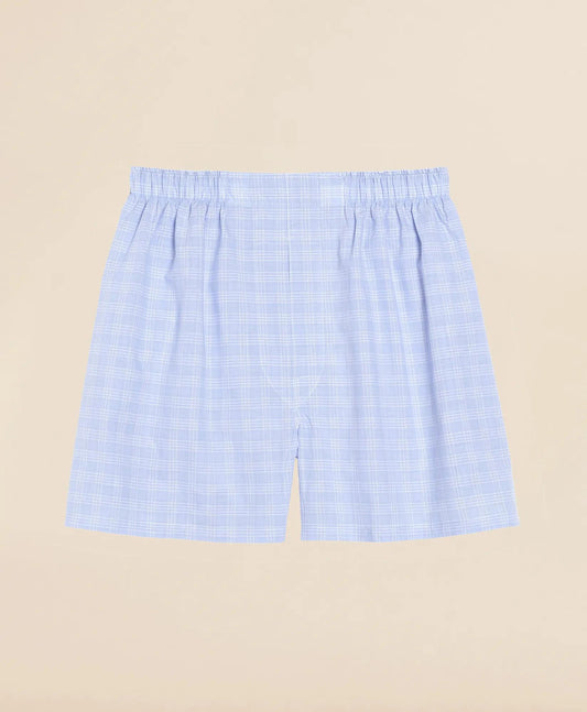 Cotton Broadcloth Glen Plaid Boxers | Brooks Brothers online shop