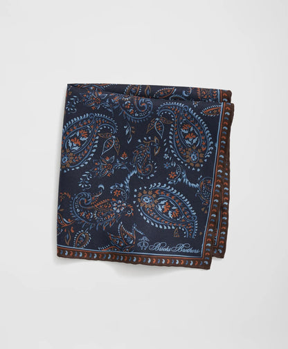 Large Paisley Silk Pocket Square | Brooks Brothers outlet