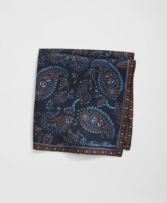 Large Paisley Silk Pocket Square | Brooks Brothers outlet