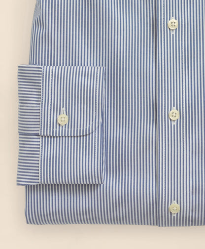 Stretch Supima® Cotton Non-Iron Pinpoint Oxford Button-Down Collar, Candy Stripe Dress Shirt | Brooks Brothers sale