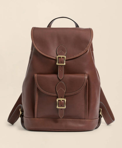 Leather Drawstring Backpack | Brooks Brothers online