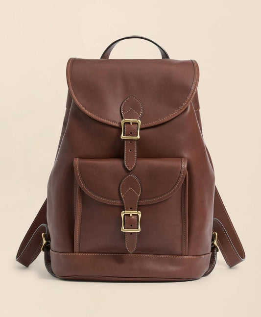 Leather Drawstring Backpack | Brooks Brothers online