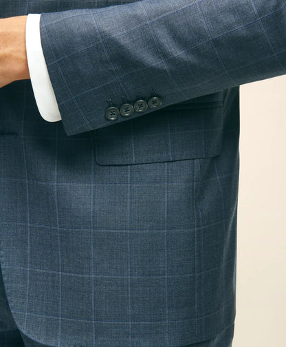 Classic Fit Wool Windowpane 1818 Suit | Brooks Brothers online