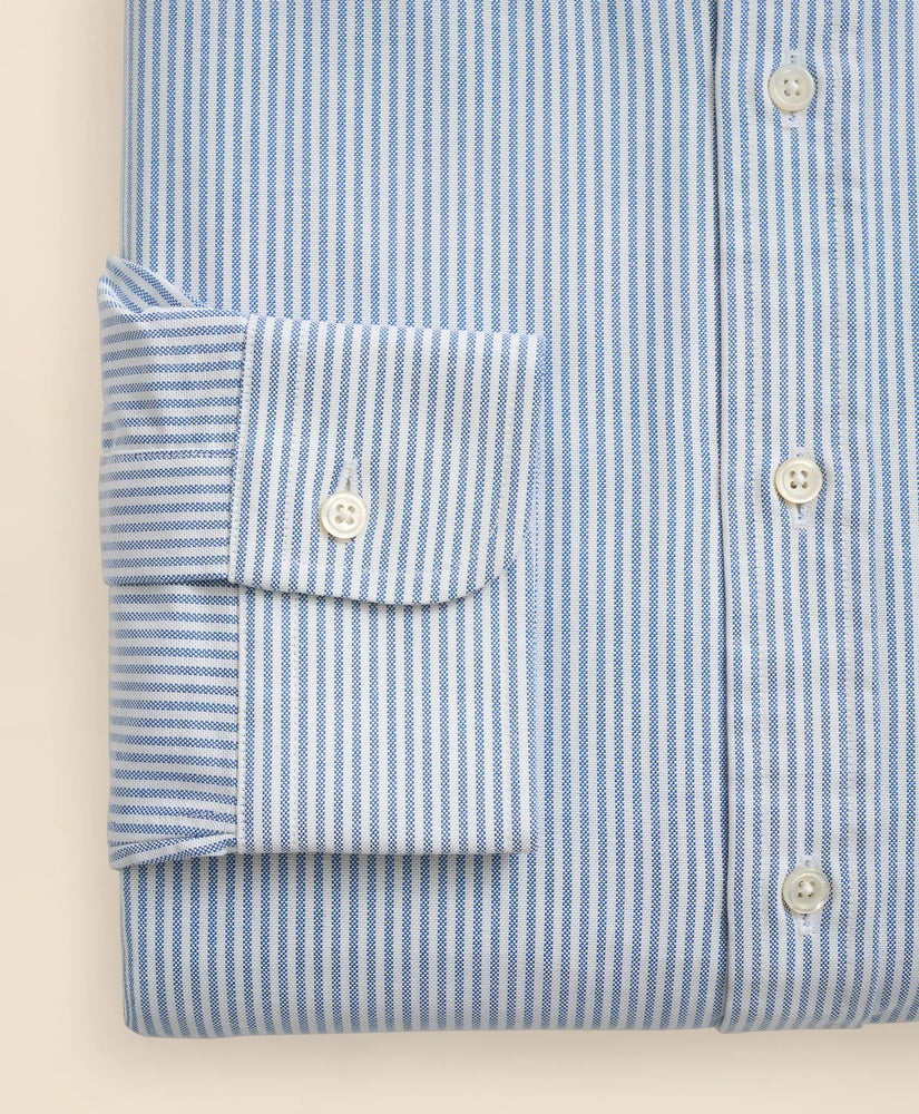 American-Made Oxford Cloth Button-Down Stripe Dress Shirt | Brooks Brothers online shop