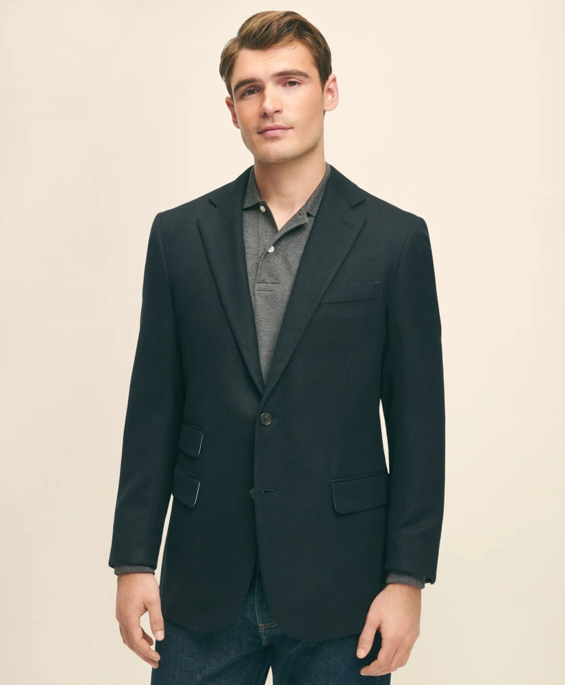 Slim Fit Stretch Wool Hopsack Blazer | Brooks Brothers on sale