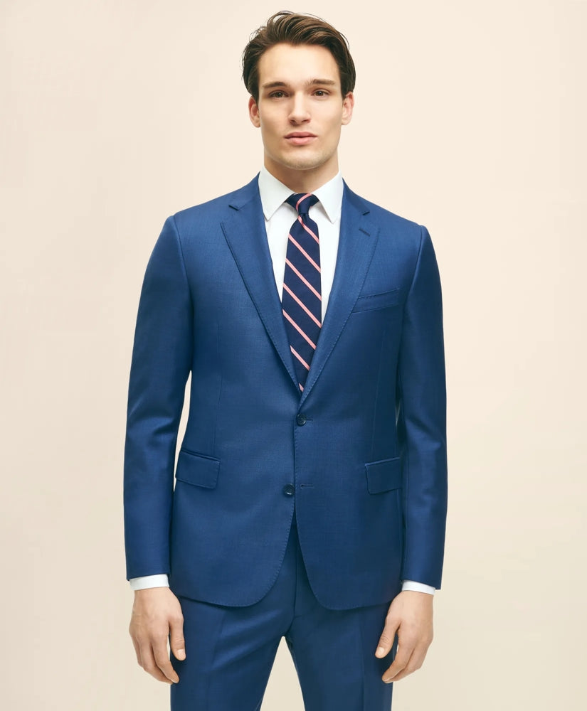 Classic Fit Wool Sharkskin 1818 Suit | Brooks Brothers online