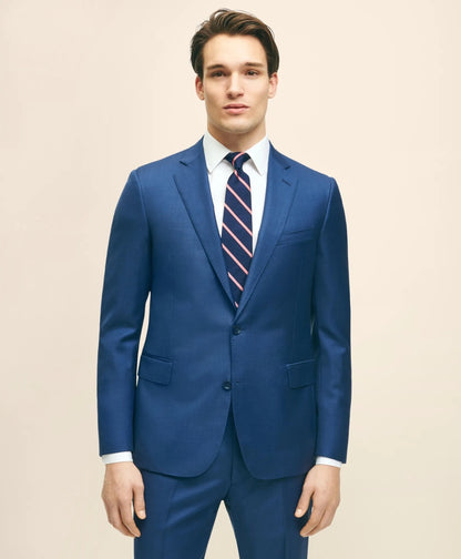 Classic Fit Wool Sharkskin 1818 Suit | Brooks Brothers online