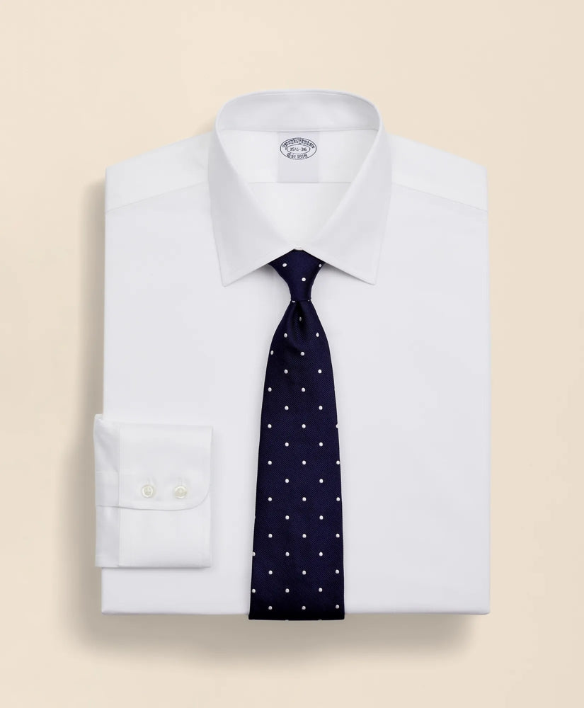 Stretch Supima® Cotton Non-Iron Twill Ainsley Collar Dress Shirt | Brooks Brothers on sale