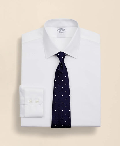 Stretch Supima® Cotton Non-Iron Twill Ainsley Collar Dress Shirt | Brooks Brothers on sale