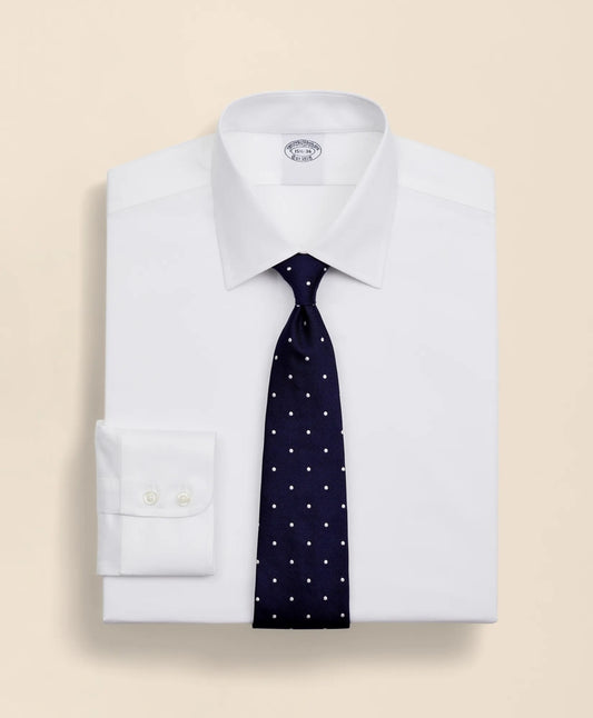 Stretch Supima® Cotton Non-Iron Twill Ainsley Collar Dress Shirt | Brooks Brothers on sale
