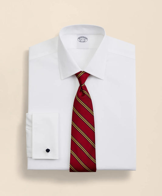 Stretch Supima® Cotton Non-Iron Pinpoint Oxford Ainsley Collar Dress Shirt | Brooks Brothers online shop