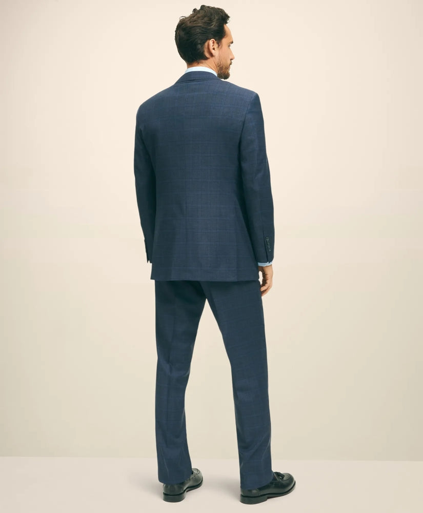 Traditional Fit Wool Checked 1818 Suit | Brooks Brothers outlet
