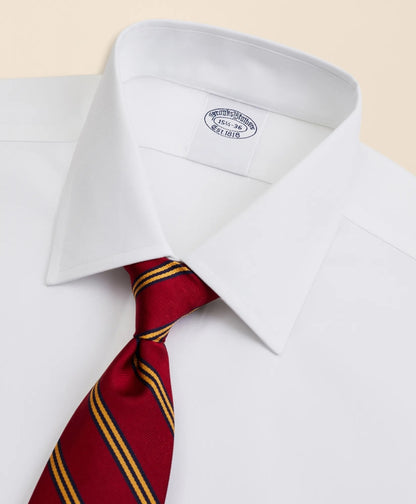 Stretch Supima® Cotton Non-Iron Pinpoint Oxford Ainsley Collar Dress Shirt | Brooks Brothers online shop