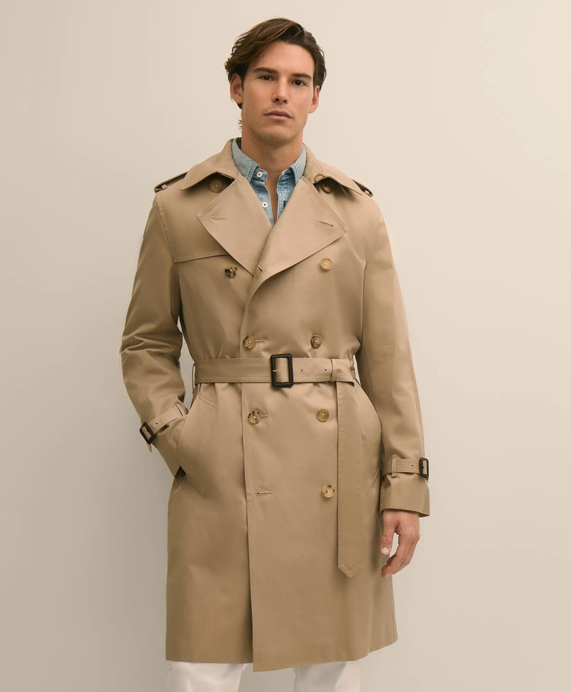 Supima® Cotton Gabardine Trench Coat | Brooks Brothers online