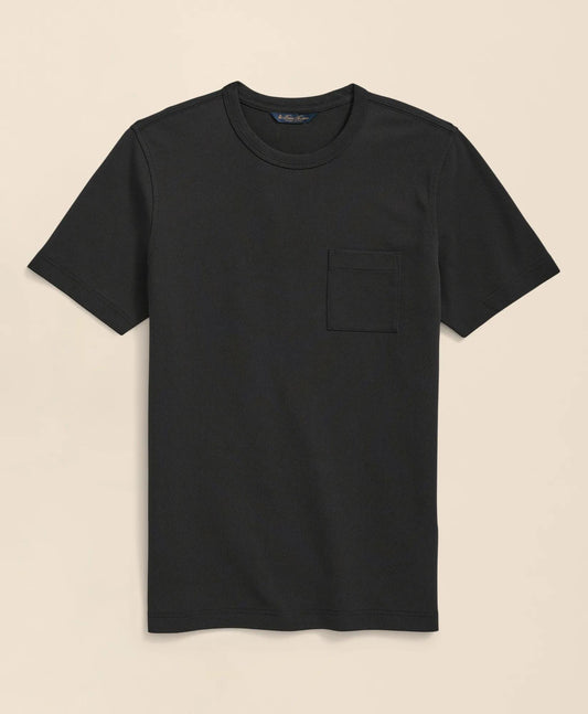 Pique T-Shirt in Garment-Washed Supima® Cotton | Brooks Brothers discount