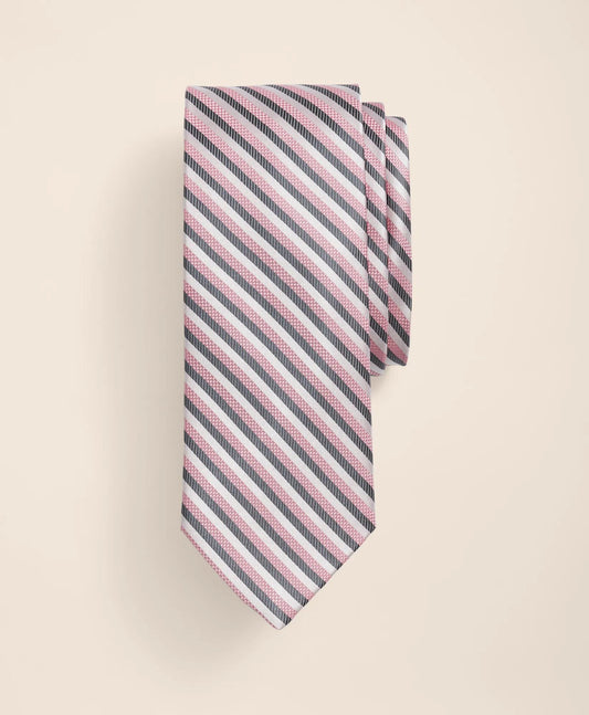 Silk Sidewheeler Striped Tie | Brooks Brothers on sale