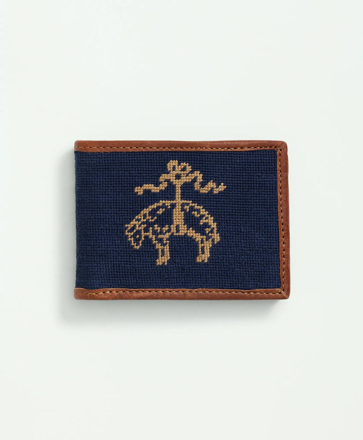 Smathers & Branson Cotton Needlepoint Billfold Wallet | Brooks Brothers on sale