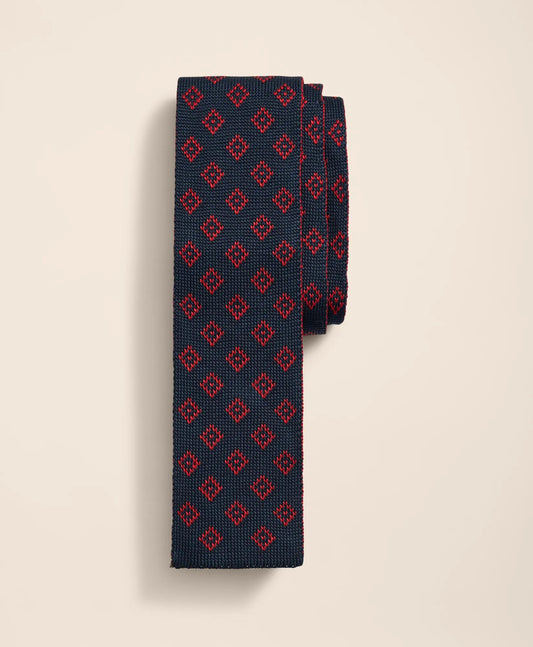Silk Diamond Geo Knit Tie | Brooks Brothers on sale