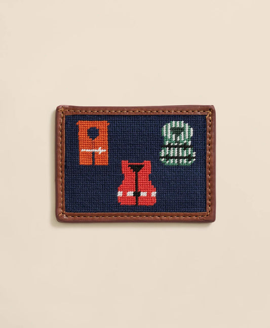 Smathers & Branson Needlepoint Life Vest Card Case | Brooks Brothers online