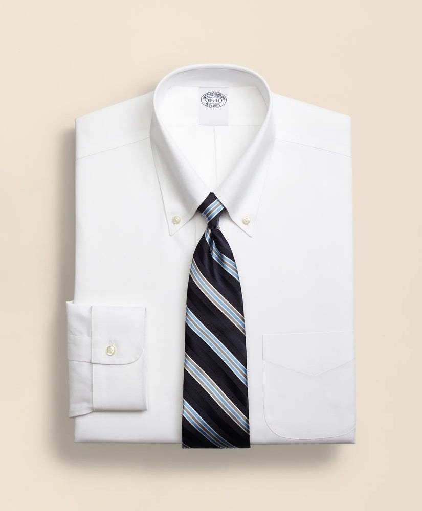 Stretch Supima® Cotton Non-Iron Pinpoint Oxford Button-Down Collar Dress Shirt | Brooks Brothers for sale