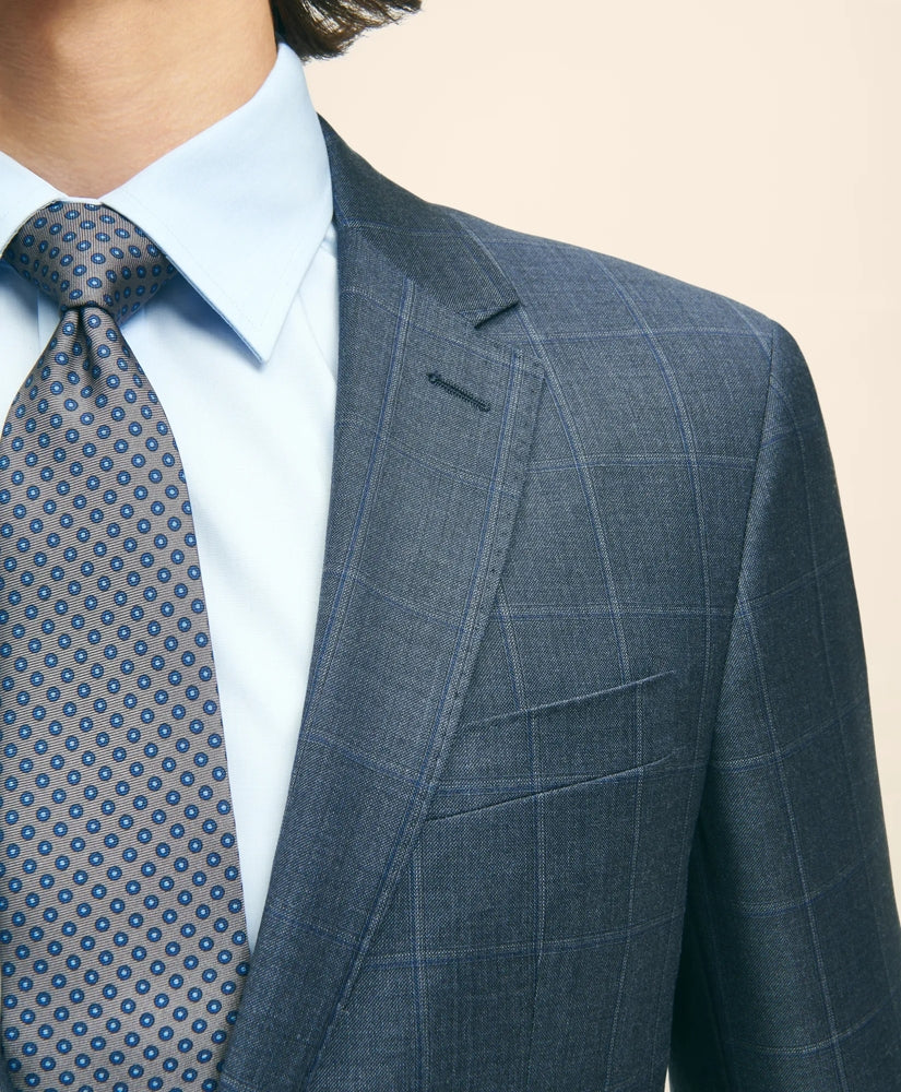 Slim Fit Wool Windowpane 1818 Suit | Brooks Brothers sale