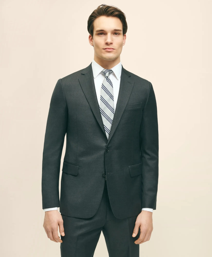 Classic Fit Wool Tic 1818 Suit | Brooks Brothers online