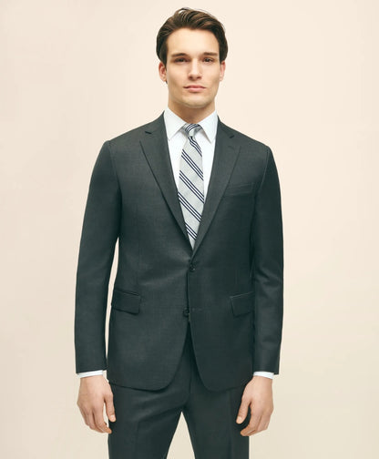 Classic Fit Wool Tic 1818 Suit | Brooks Brothers online