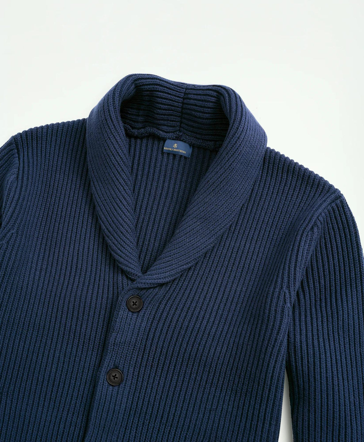 Ribbed Cotton Shawl Collar Cardigan | Brooks Brothers outlet