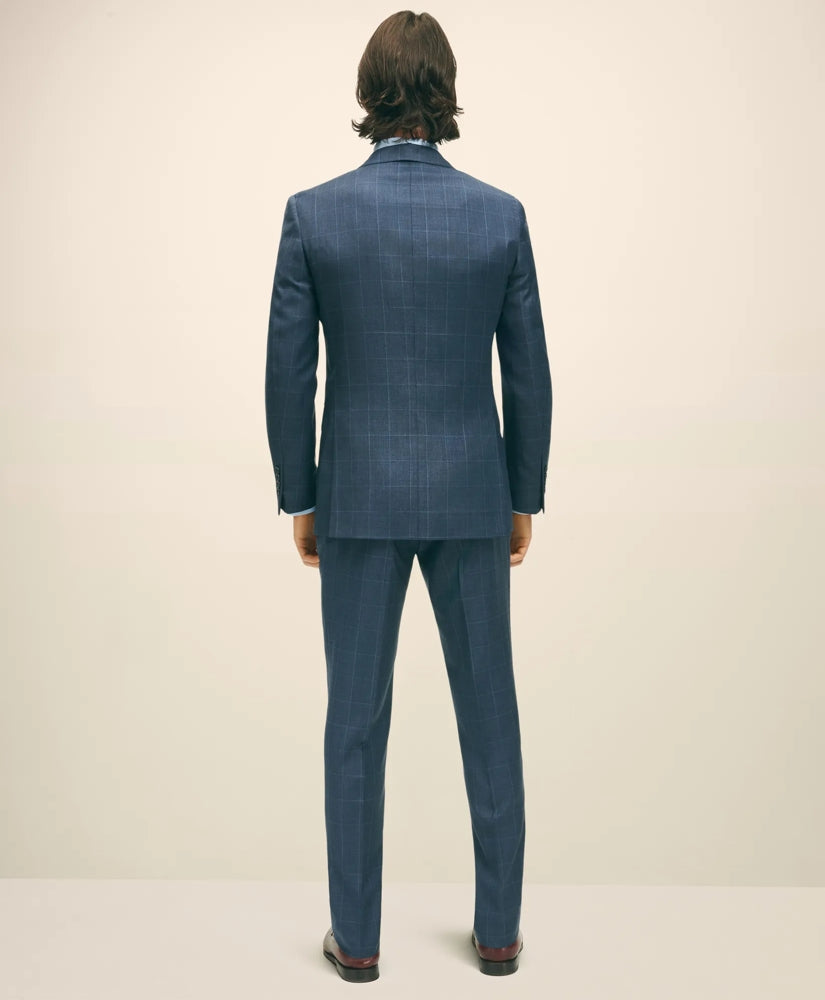 Slim Fit Wool Windowpane 1818 Suit | Brooks Brothers sale