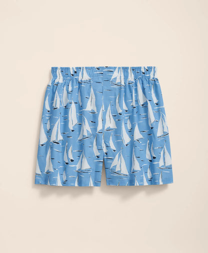 Cotton Broadcloth Sailing Race Motif Boxers | Brooks Brothers online shop