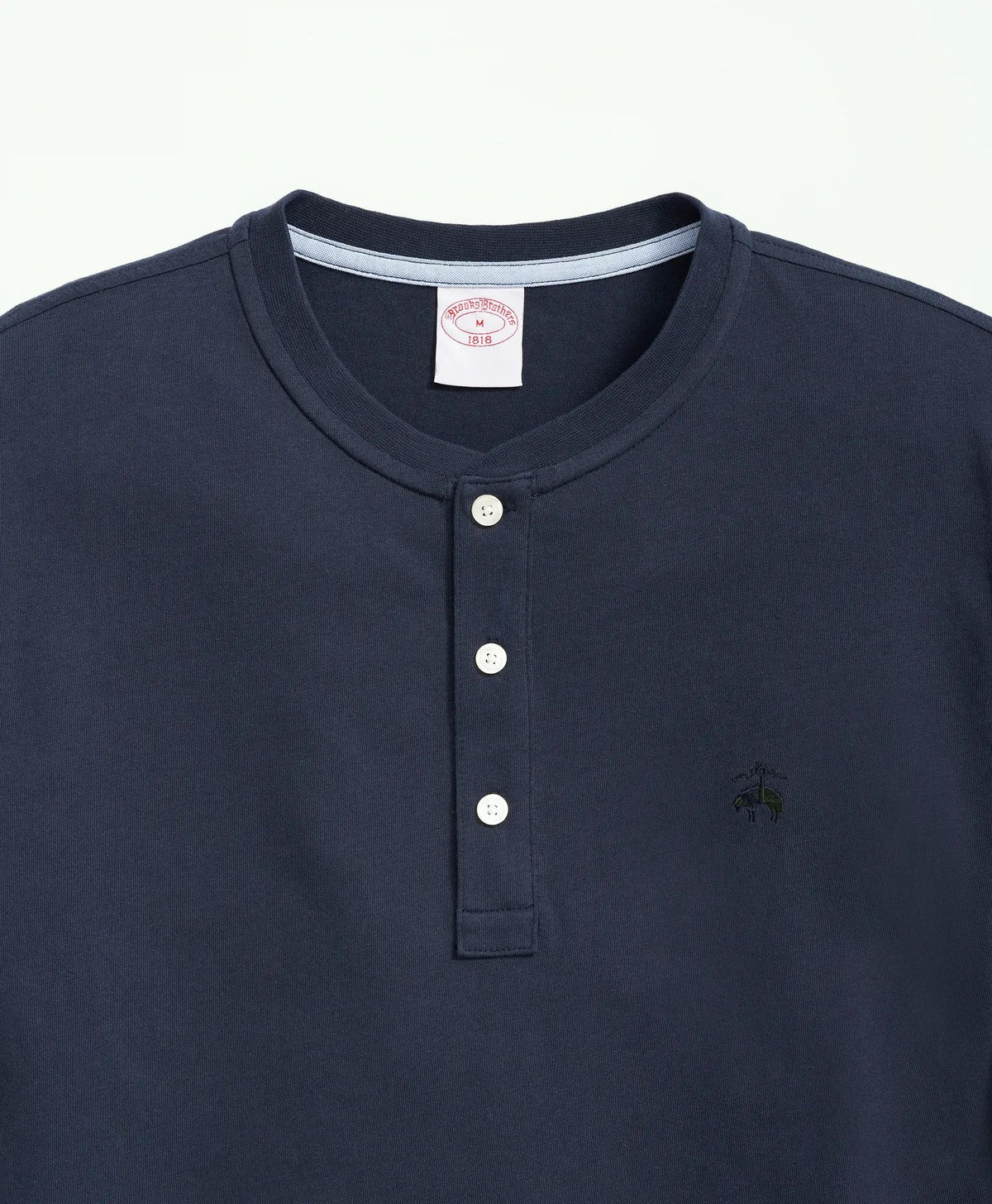 Cotton Henley Long-Sleeve T-Shirt | Brooks Brothers sale