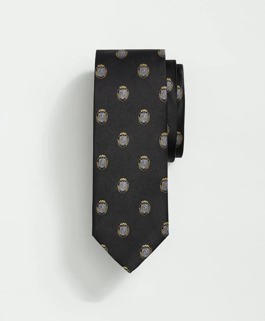 Silk BB Crest Embroidered Tie | Brooks Brothers online